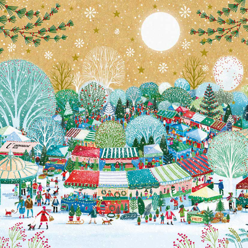 Слика на Новогодишна честитка НА СЕЛСКИОТ ПЛОШТАД, Cosy Paper - Pictura