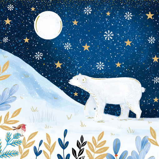 Слика на Новогодишна честитка ПОЛАРНА МЕЧКА, Cosy Paper - Pictura