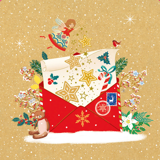 Слика на Новогодишна честитка ВОЛШЕБНО ПИСМО, Cosy Paper - Pictura