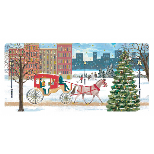 Слика на Новогодишна честитка ВОЗЕЊЕ СО КОЧИЈА, Les Enchantées - Pictura