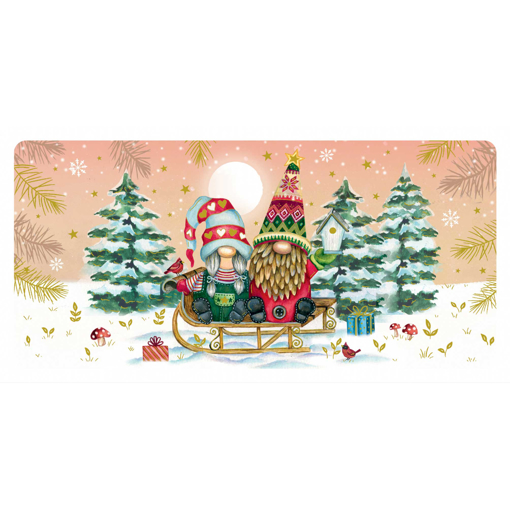 Слика на Новогодишна честитка  ГНОМОВИ НА САНКИ, Les Enchantées - Pictura