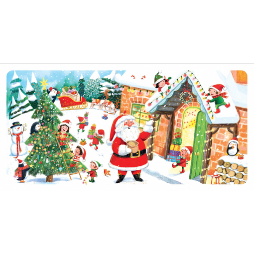 Слика на Новогодишна честитка ДЕДО МРАЗ ВО СЕЛОТО, Les Enchantées - Pictura