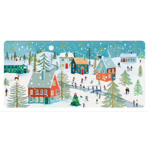 Слика на Новогодишна честитка СЕЛО ПОД СНЕГ, Les Enchantées - Pictura