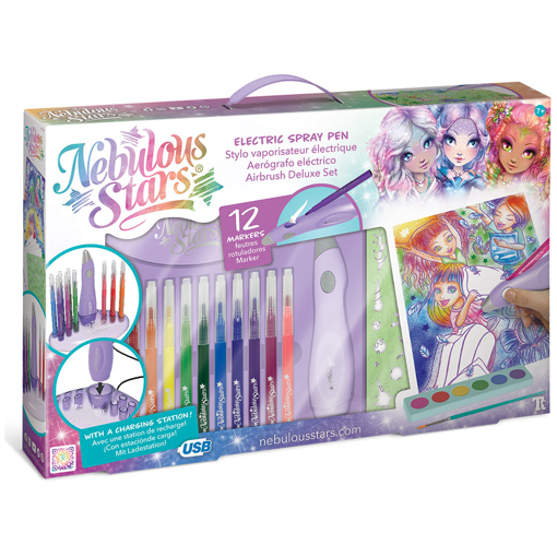 Слика на Креативен сет со Електричен спреј-фломастер и додатоци - Nebulous Stars