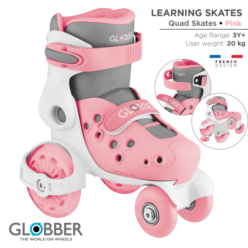 Слика на Ролшуи Quad Skates (Број 26-29) Розови - Globber