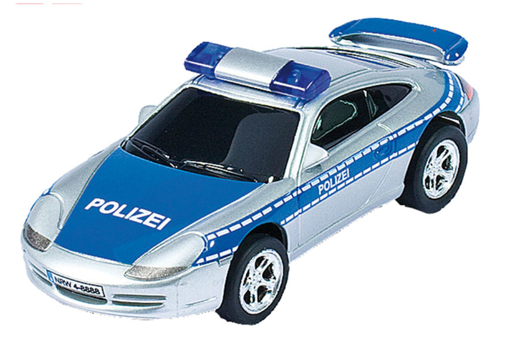 Слика на Pull Speed Porsche GT3 Полициско возило – сребрено/сино- Carrera