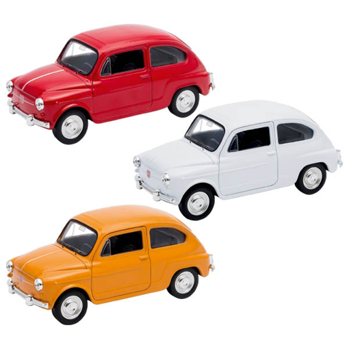 Слика на Seat 600 - Метален модел на автомобил, Размер: 1:34-39, Должина: 12 cm ( Welly)