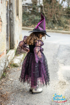 Слика на Виолетов костим ПАЈАКОВАТА ВЕШТЕРКА со шапка - 5-6 години - Great Pretenders
