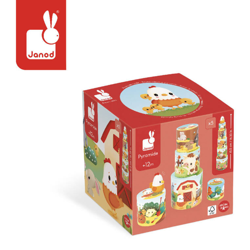 Слика на Мојата прва пирамида „Кокошка“- FARM – Janod