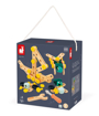 Слика на Кутија со 100 дрвени делови за склопување конструкции, Brico'Kids - Janod