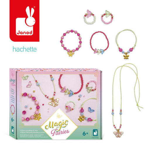Слика на Креативен сет – Накит со пеперутки Magic Fairies (6 парчиња)- Janod