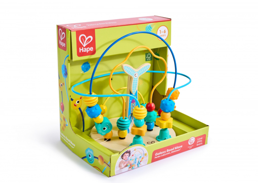 Слика на Лавиринт со монистра и ветерница на дрвена основа Galaxy– Hape