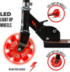 Слика на Тротинет со заштитна опрема IGNITE FLOW COMBO RED - Mondo Toys