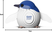 Слика на EUGY Penguin, Пингвин 3D Сложувалка - EUGY