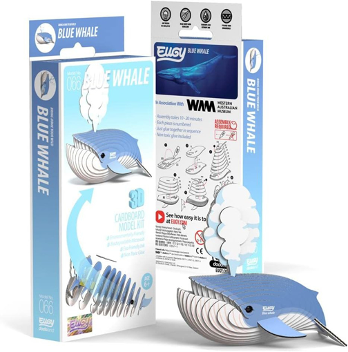 Слика на EUGY Blue Whale, Син кит 3D Сложувалка - EUGY