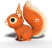 Слика на EUGY Squirrel, Верверица 3D Сложувалка - EUGY