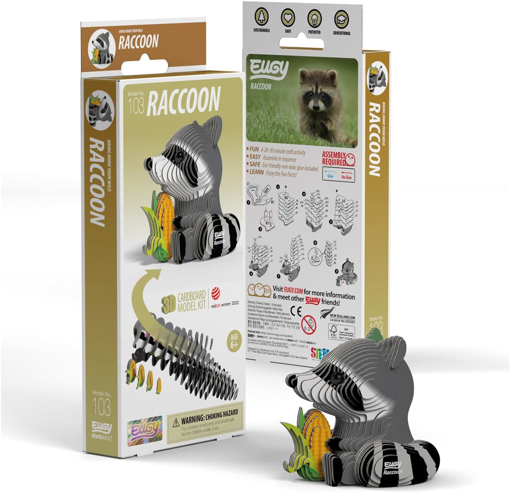 Слика на EUGY Raccoon, Ракун 3D Сложувалка - EUGY