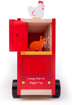 Слика на Дрвен црвен автобус, сортер со животни – Bigjigs Toys