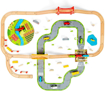 Слика на Дрвен железнички сет „Пат и Железница“ 90 парчиња – Road & Rail Train Set – Bigjigs Toys