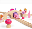 Слика на Дрвен железнички сет „Самовили“ 40 парчиња – Fairy Figure of Eight Train Set – Bigjigs Toys
