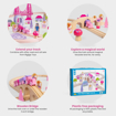 Слика на Дрвен железнички сет „Самовили“ 40 парчиња – Fairy Figure of Eight Train Set – Bigjigs Toys