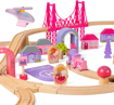 Слика на Дрвен железнички сет „Самовилски Град“ 75 парчиња– Fairy Town Train Set – Bigjigs Toys