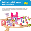 Слика на Дрвен железнички сет „Самовилски Град“ 75 парчиња– Fairy Town Train Set – Bigjigs Toys