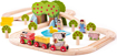 Слика на Дрвен железнички сет „Фарма“ 44 парчиња – Farm Train Set – Bigjigs Toys