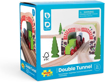 Слика на Дрвен двоен тунел за железница – Double Tunnel – Bigjigs Toys
