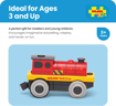 Слика на Црвена локомотива на батерии – Mighty Red Loco Battery Operated Engine – Bigjigs Rail
