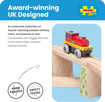 Слика на Црвена локомотива на батерии – Mighty Red Loco Battery Operated Engine – Bigjigs Rail