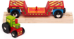 Слика на Вагон со трактор – Tractor Low Loader – Bigjigs Rail