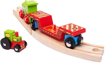 Слика на Вагон со трактор – Tractor Low Loader – Bigjigs Rail