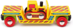 Слика на Вагон со булдожер – Bulldozer Low Loader – Bigjigs Rail