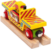 Слика на Вагон со булдожер – Bulldozer Low Loader – Bigjigs Rail