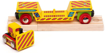 Слика на Вагон со булдожер – Bulldozer Low Loader – Bigjigs Rail