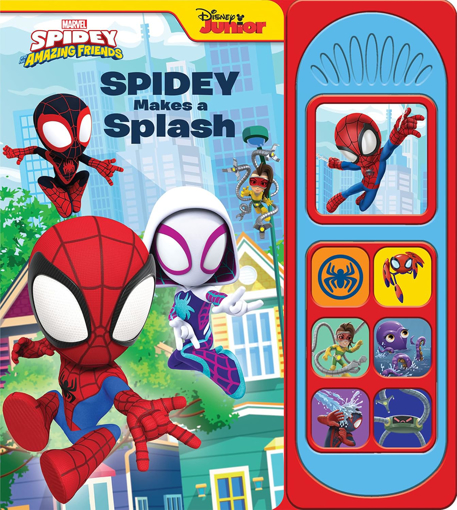 Слика на Disney Junior Marvel Spidey and His Amazing Friends: Spidey Makes a Splash Sound Book