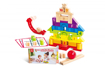 Слика на Grow-with-Me Дрвени КОЦКИ И ФОРМИ, 80 делови -  Hape