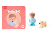 Слика на Комплет за игра со момче, куче и 3D книга - Hape