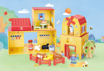 Слика на Сет за игра од коцки, фигури и животни ФАРМА, 27 делови – Hape