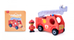 Слика на Сет за игра со пожарникарско возило, фигури и книга, 4 делови – Hape