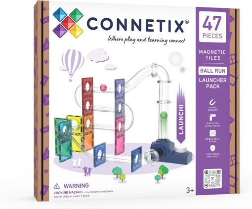 Слика на Connetix - Патека за топчиња со лансер (47 елементи)