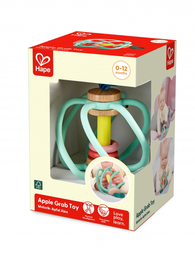 Слика на Сензорна бебешка играчка Apple Grab Toy - Hape