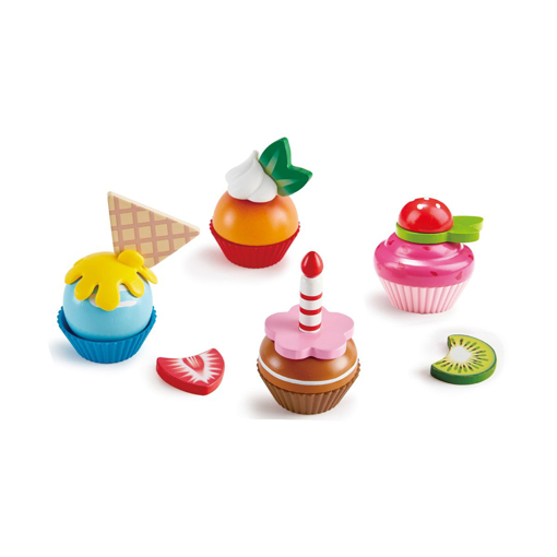 Слика на Дрвен сет за игра, Мафини, 18 делови - Hape
