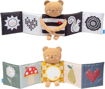Слика на Двострана сензорна книга со меко плишано мече - Taf Toys