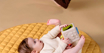 Слика на Сензорна силиконска коцка Peek & Play – Taf Toys
